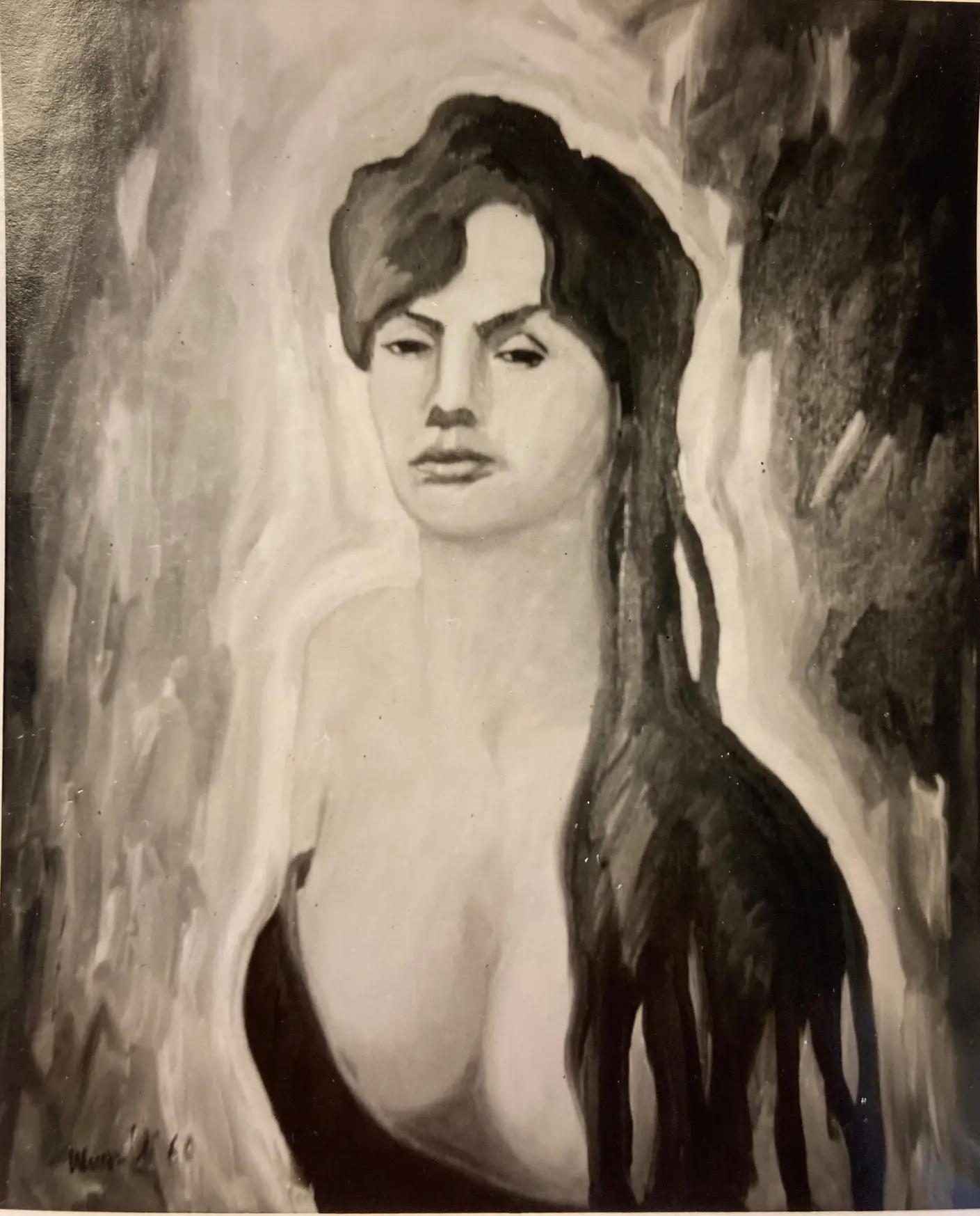 Ritratto di Signora. Olio su tela 60x70 Anno 1960