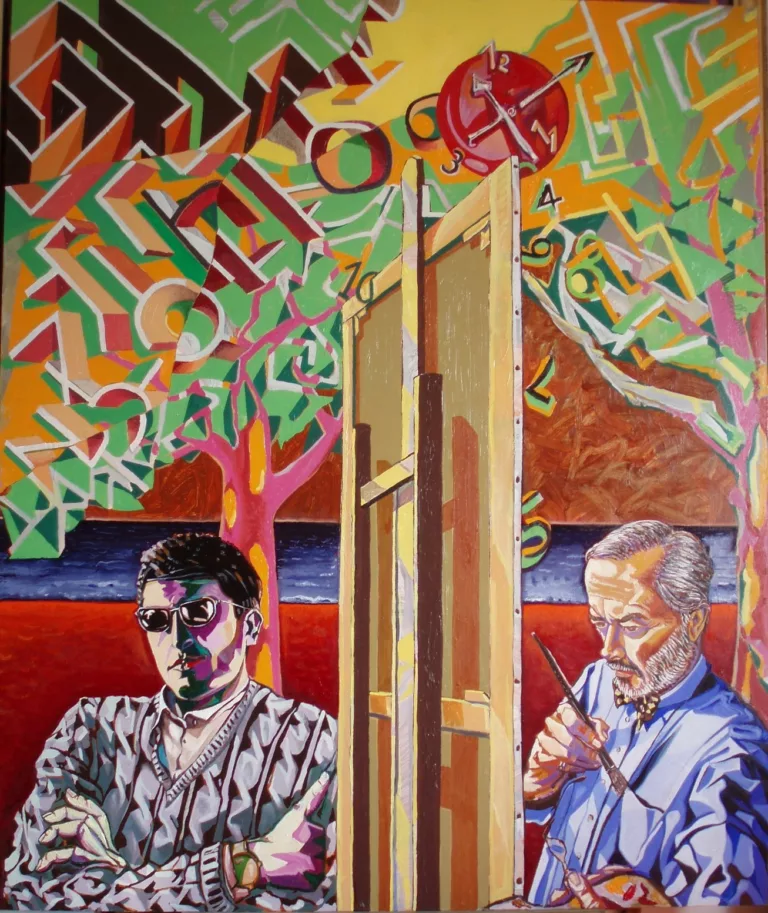 Ritratto del sig. Nicola DC, olio su tela cm. 100 x 120 anno 2008