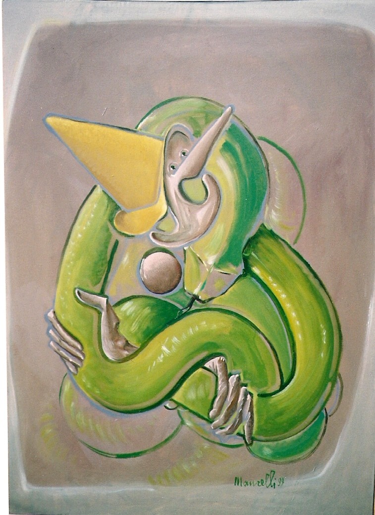 Pinocchio ostacolato dal serpente